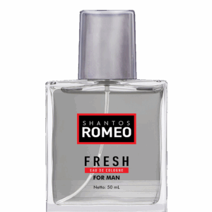 Shantos Romeo Fresh Eau De Cologne Perfume Grey : Aroma yang cenderung memberikan kesan elegan, maskulin, dan percaya diri.