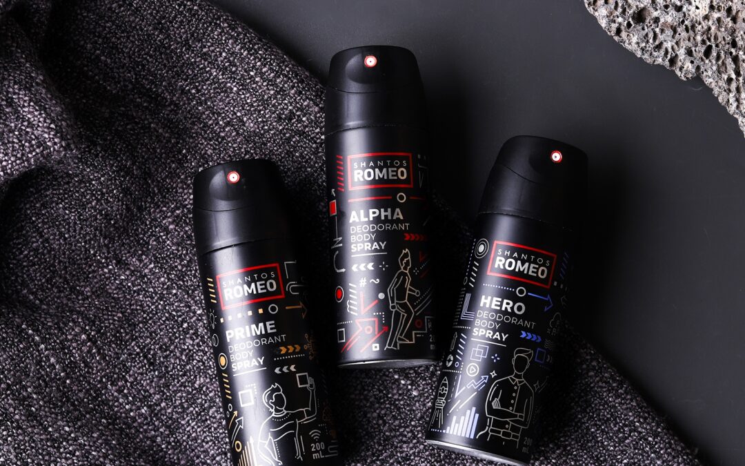 Deodoran Spray Pria Shantos Romeo: Prime, Alpha & Hero