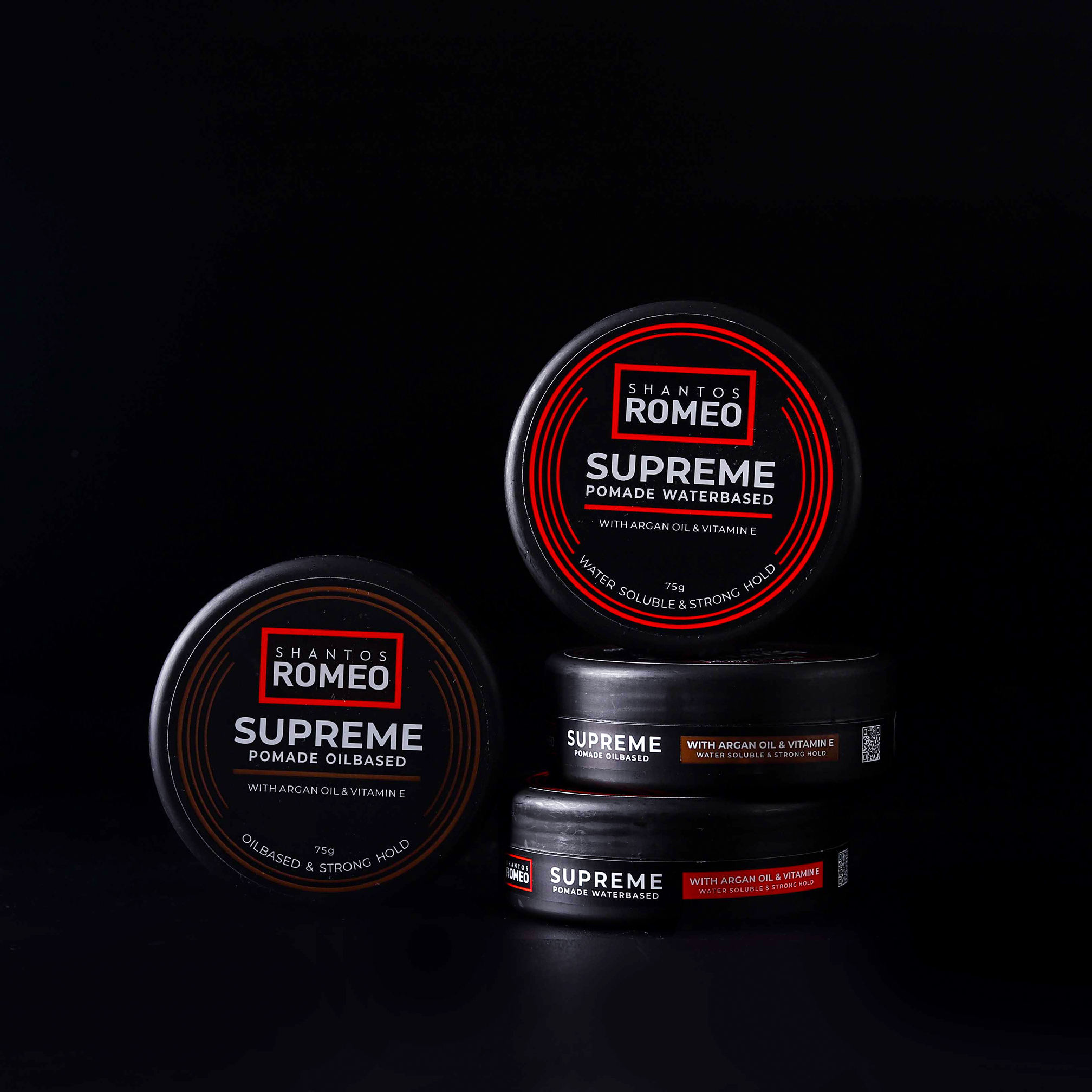 pomade waterbased & oilbased shantos romeo