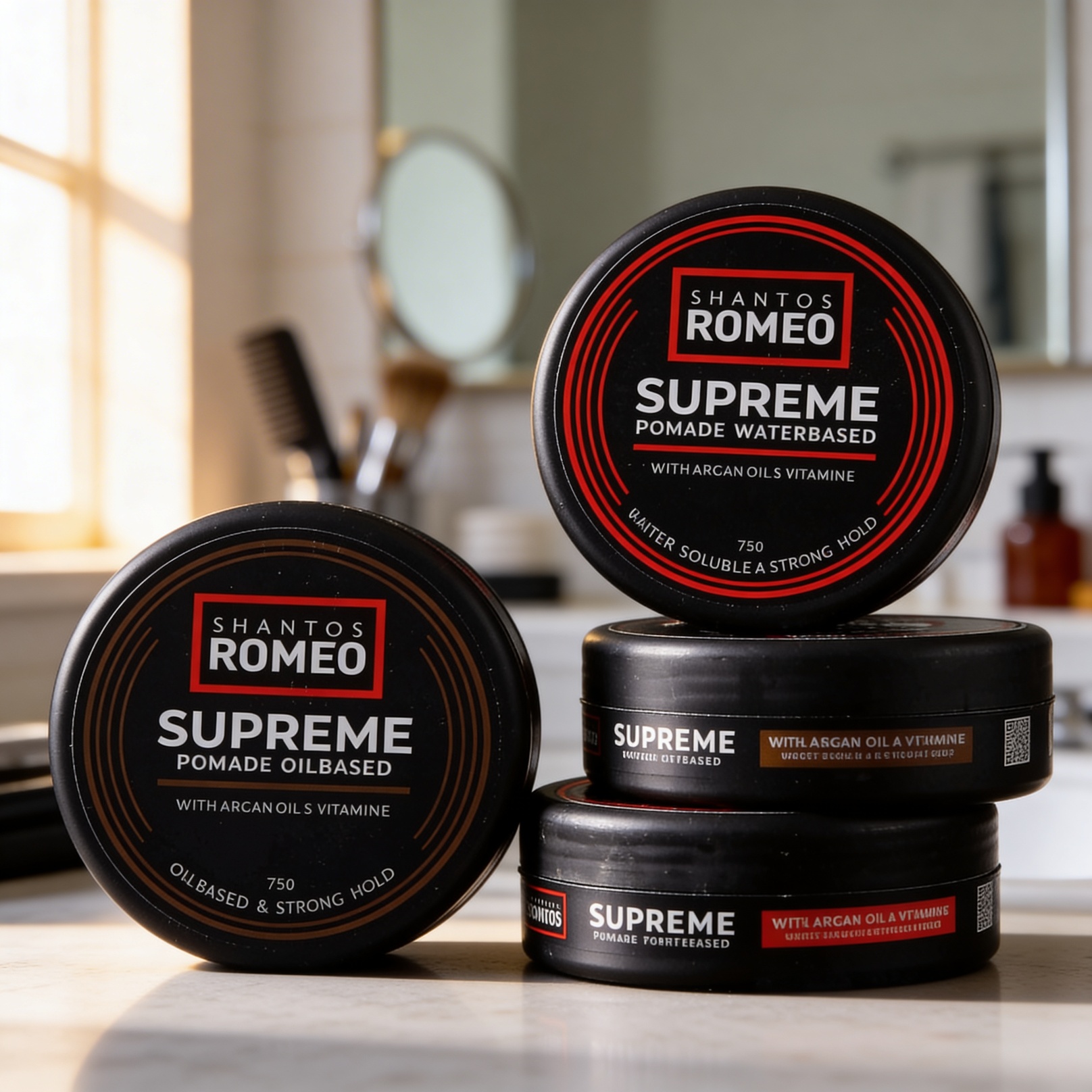 pomade shantos romeo in barbershop